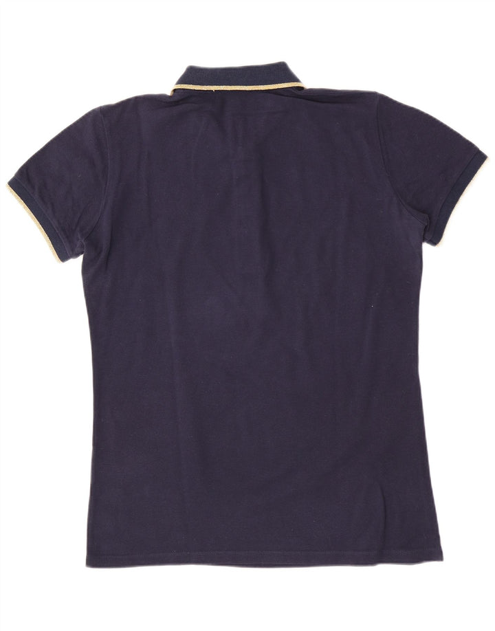 Ανδρικό πουκάμισο πόλο Roberto Cavalli Μικρό Βαμβακερό Navy Blue