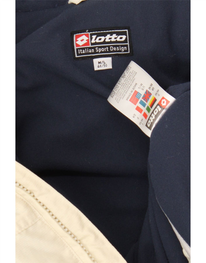 Lotto Ανδρικό μπουφάν με επένδυση UK 36/42 Medium Off White Nylon