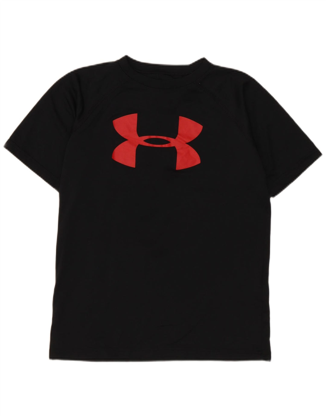 Under Armour Boys Heat Gear Graphic T-shirt Top 9-10 Years Medium Black