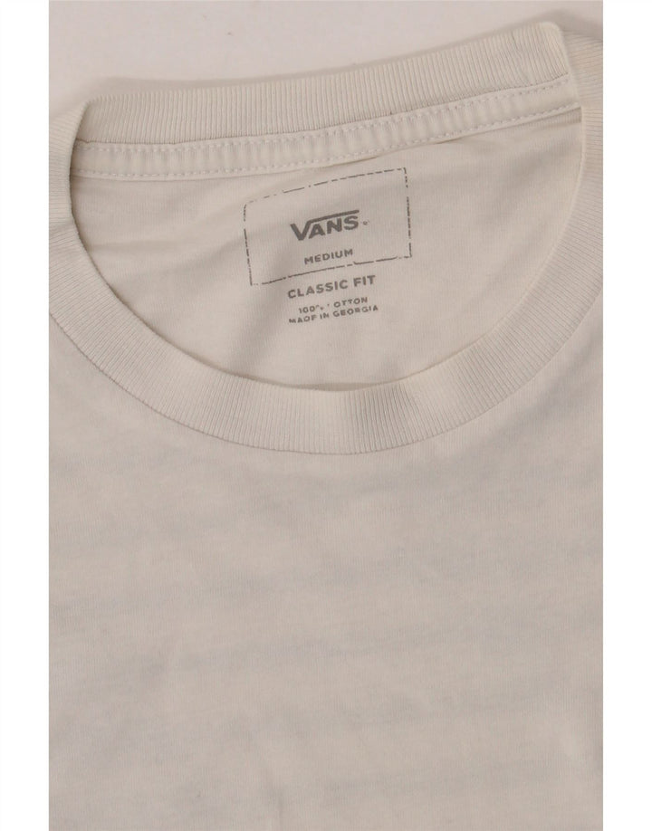 Ανδρικό γραφικό T-Shirt Vans Classic Fit Top Μεσαίο λευκό βαμβακερό