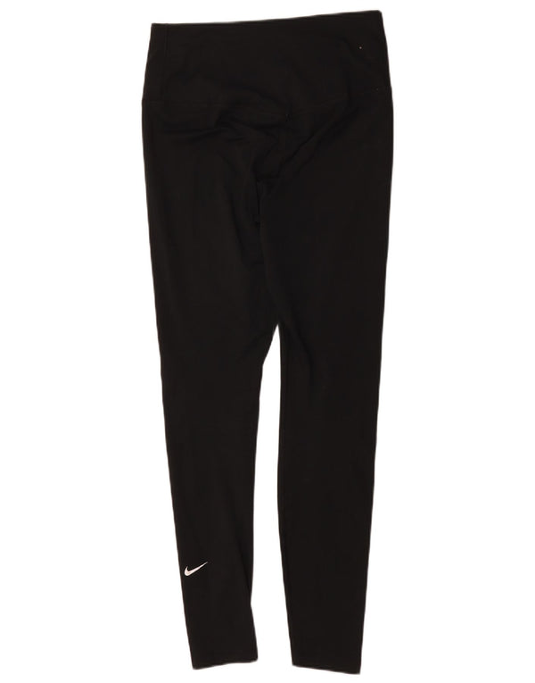 Nike Γυναικεία Κολάν UK 12 Μεσαίου Μαύρου Πολυεστέρα