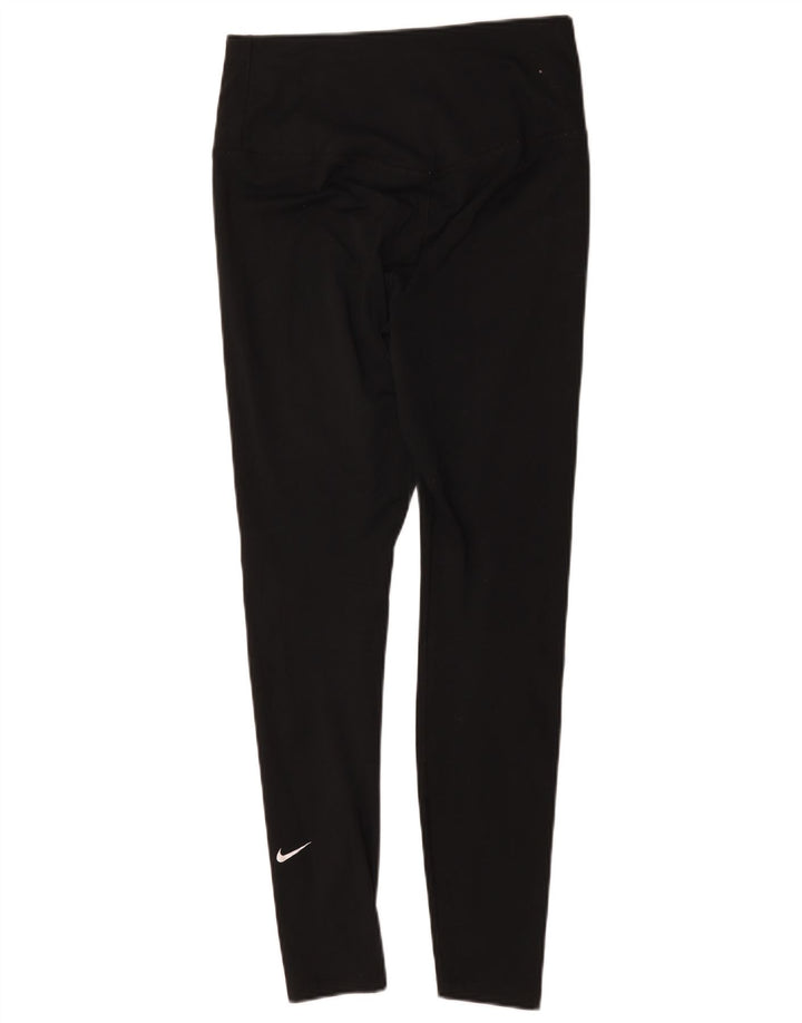 Nike Γυναικεία Κολάν UK 12 Μεσαίου Μαύρου Πολυεστέρα
