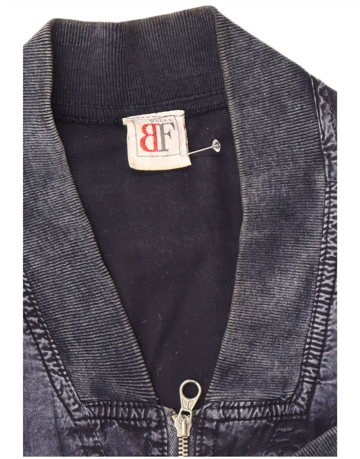 Belfe & Belfe Ανδρικό Τζιν Μπουφάν UK 44 2XL Navy Blue Cotton