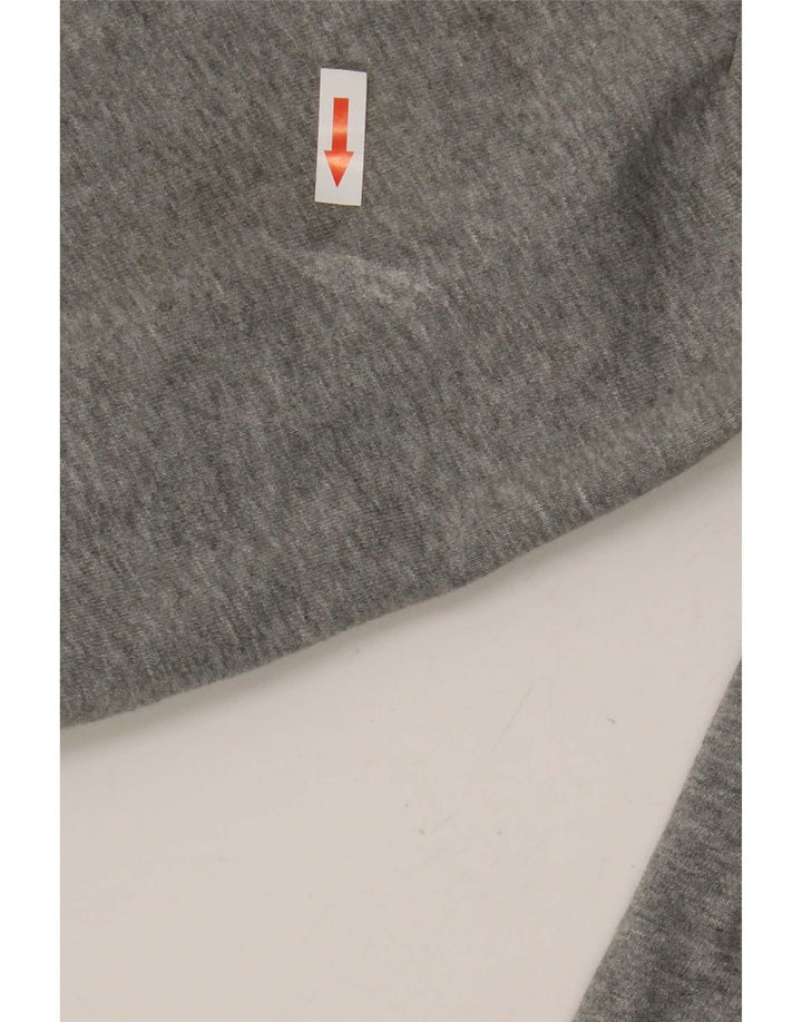 Marks & Spencer Ανδρικό φούτερ με φερμουάρ Jumper XL Γκρι βαμβακερό