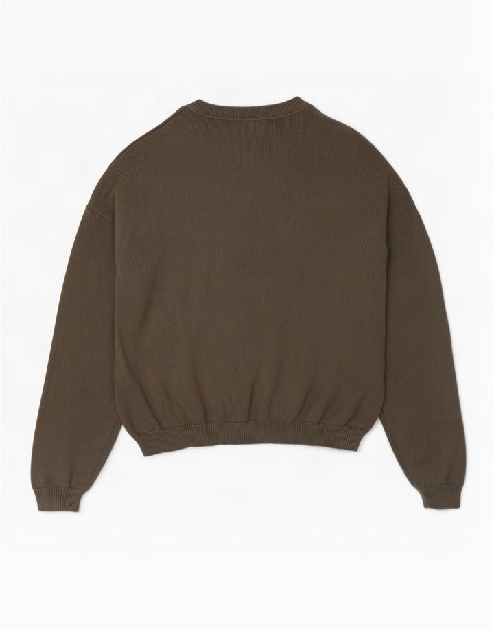 Eddie Bauer Ανδρικό πουλόβερ με λαιμόκοψη XL Γκρι βαμβακερό