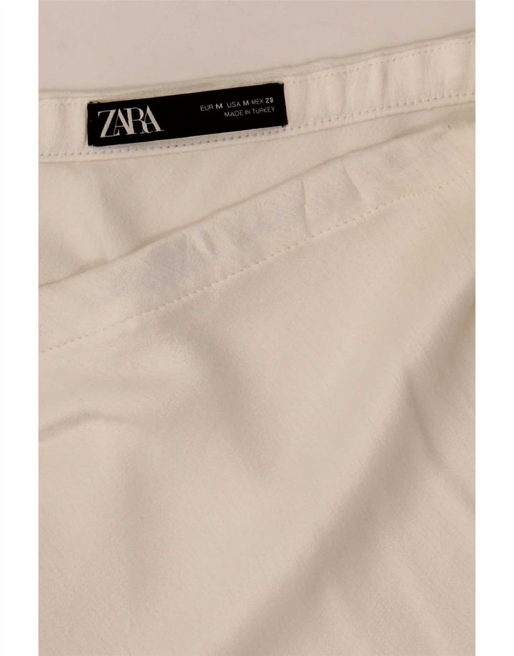 Zara Γυναικεία φούστα A-Line Medium W28 Λευκή