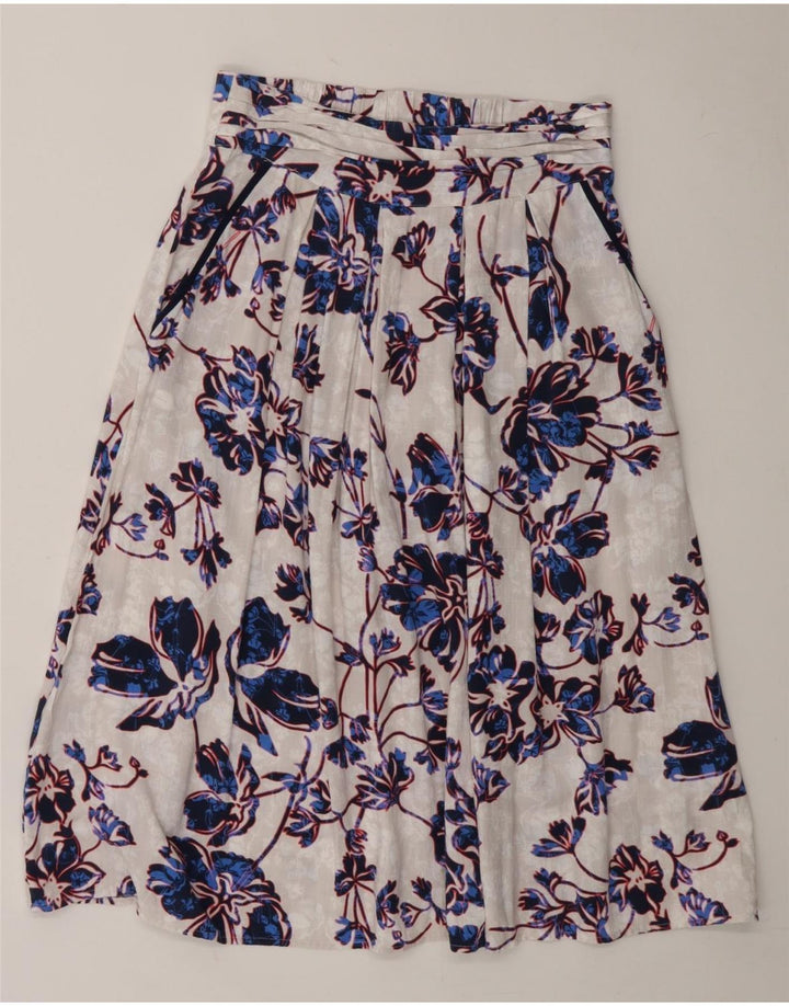 WAREHOUSE Womens A-Line Skirt UK 10 Small W30  Multicoloured Floral Vintage Warehouse and Second-Hand Warehouse from Messina Hembry 