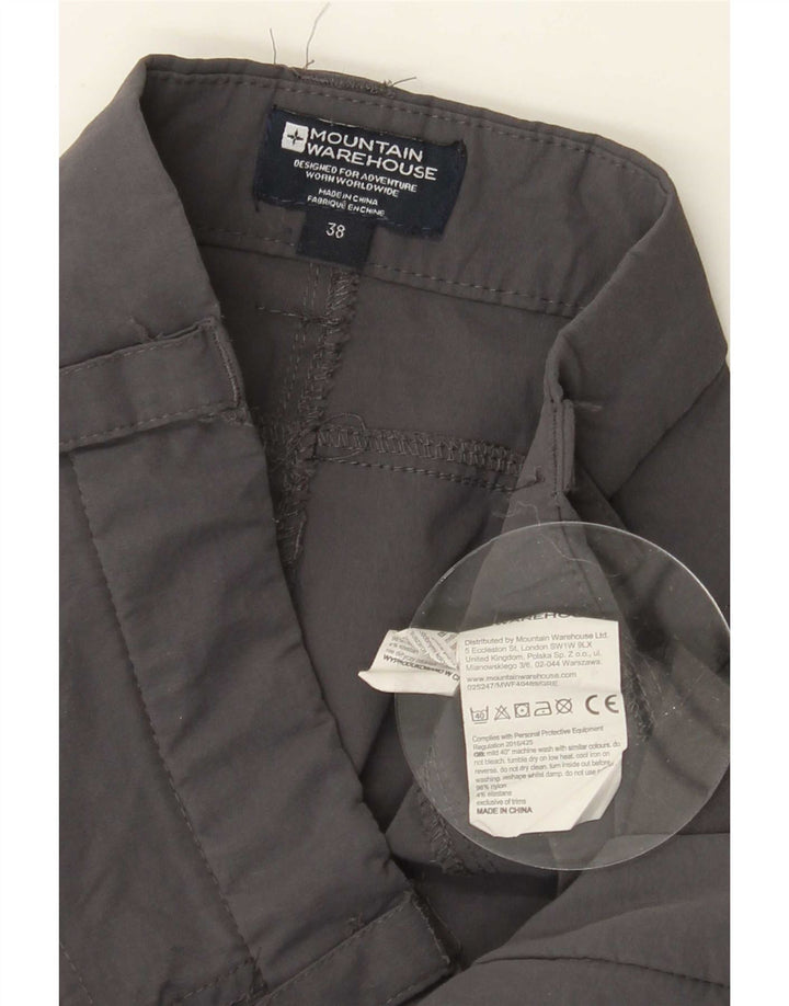 Mountain Warehouse Ανδρικό Παντελόνι Πεζοπορίας Cargo W38 L32 Γκρι νάιλον