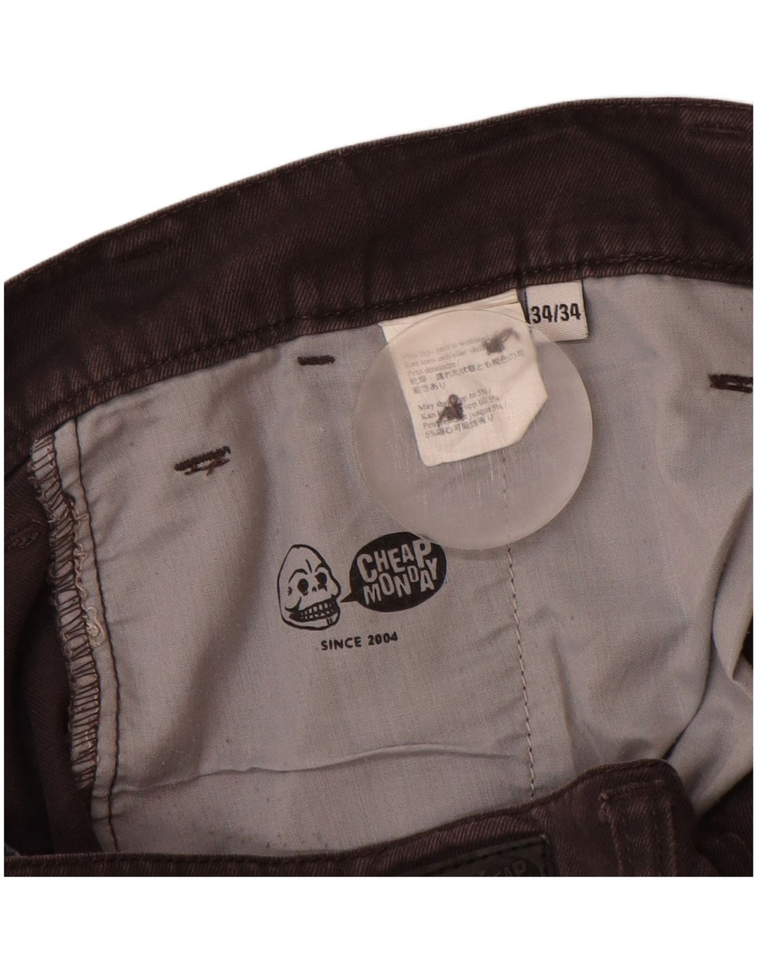 CHEAP MONDAY Ανδρικό ίσιο παντελόνι Chino W34 L32 Μαύρο
