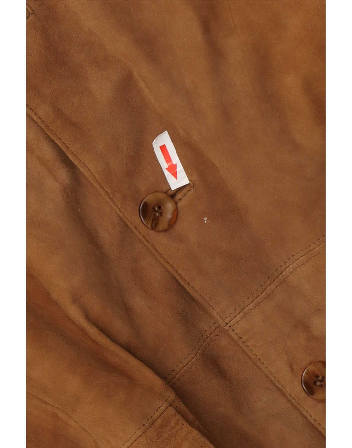 Barisal Ανδρικό Suede Bomber Jacket IT 58 4XL Beige Leather