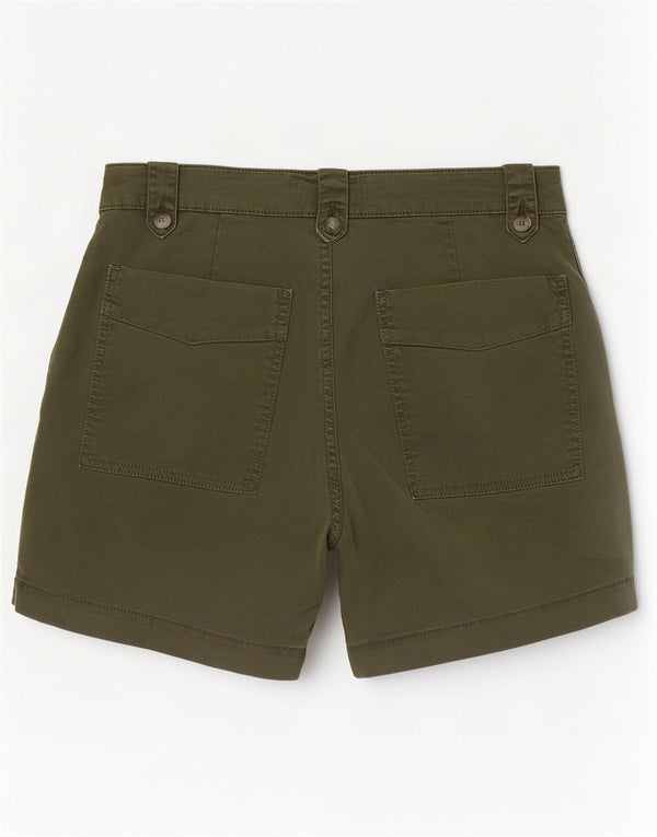 Γυναικείο ψηλόμεσο σορτς Chino MINT VELVET UK 10 Small W28 Χακί βαμβακερό