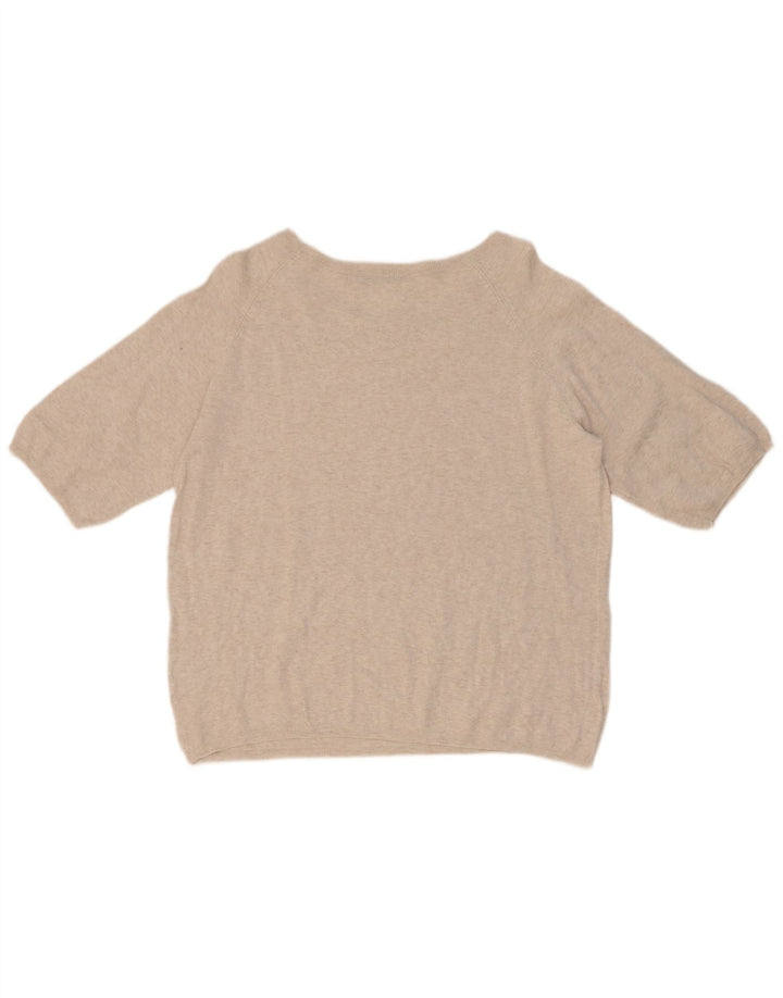 Zara Γυναικεία Μπλούζα Oversized Top UK 10 Small Beige