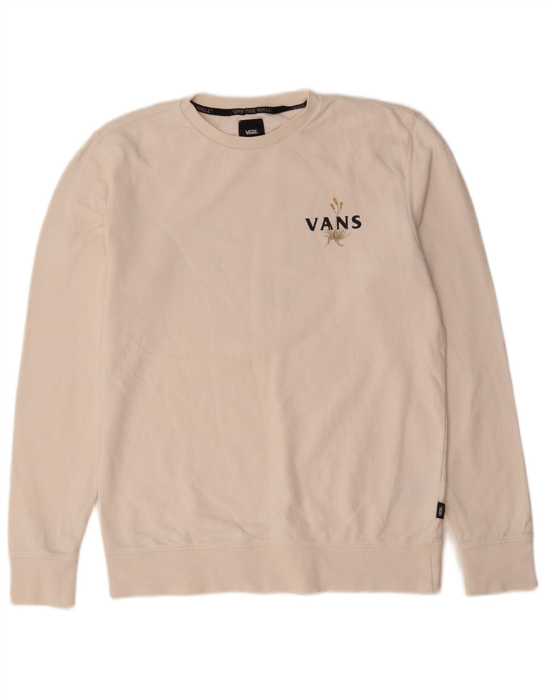 Ανδρικό γραφικό φούτερ Vans Jumper Μικρό λευκό βαμβακερό
