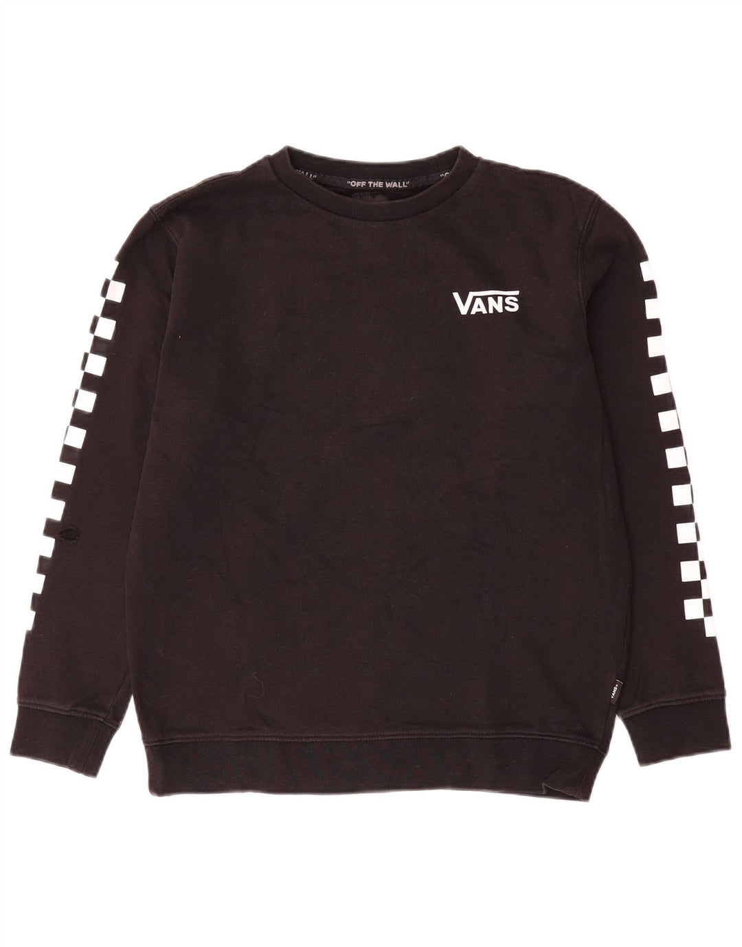Vans Γυναικεία Γραφική Φούτερ Jumper UK 16 Large Μαύρο Βαμβακερό