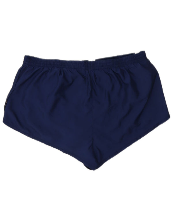 Γυναικείο αθλητικό σορτς ADIDAS UK 18 XL Navy Blue Colorblock Πολυεστέρας