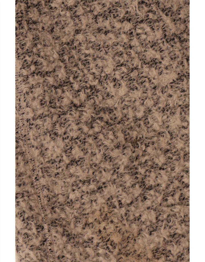 Zara Γυναικείο Πανωφόρι UK 10 Small Beige Flecked Wool