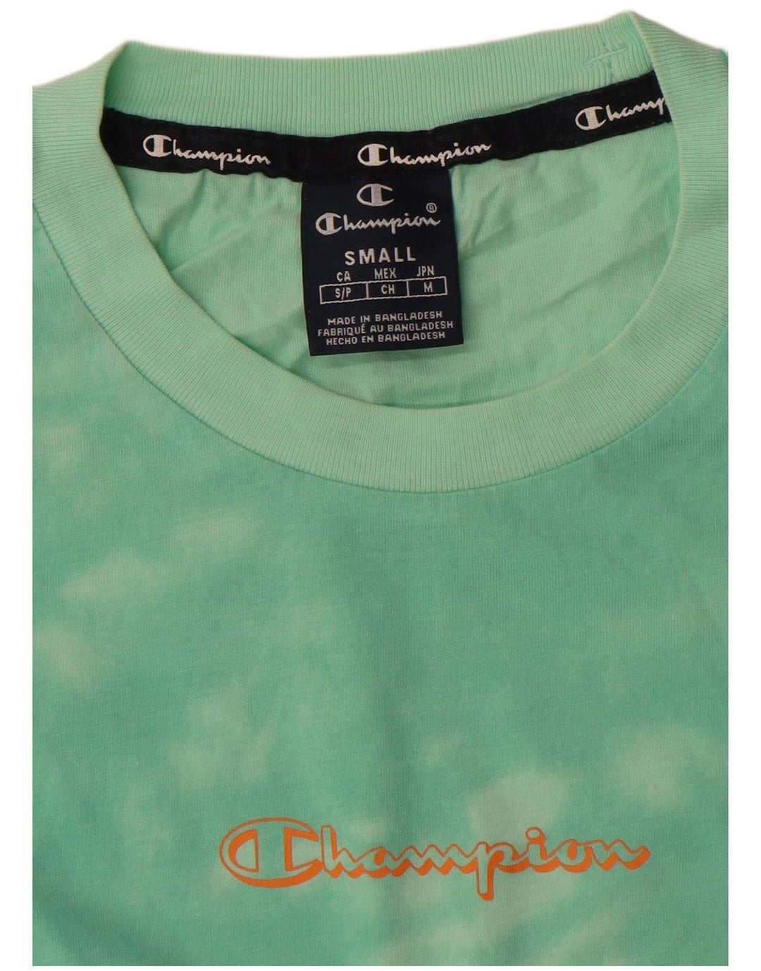 Ανδρικό γραφικό μπλουζάκι Champion Top Small Green Tie Dye