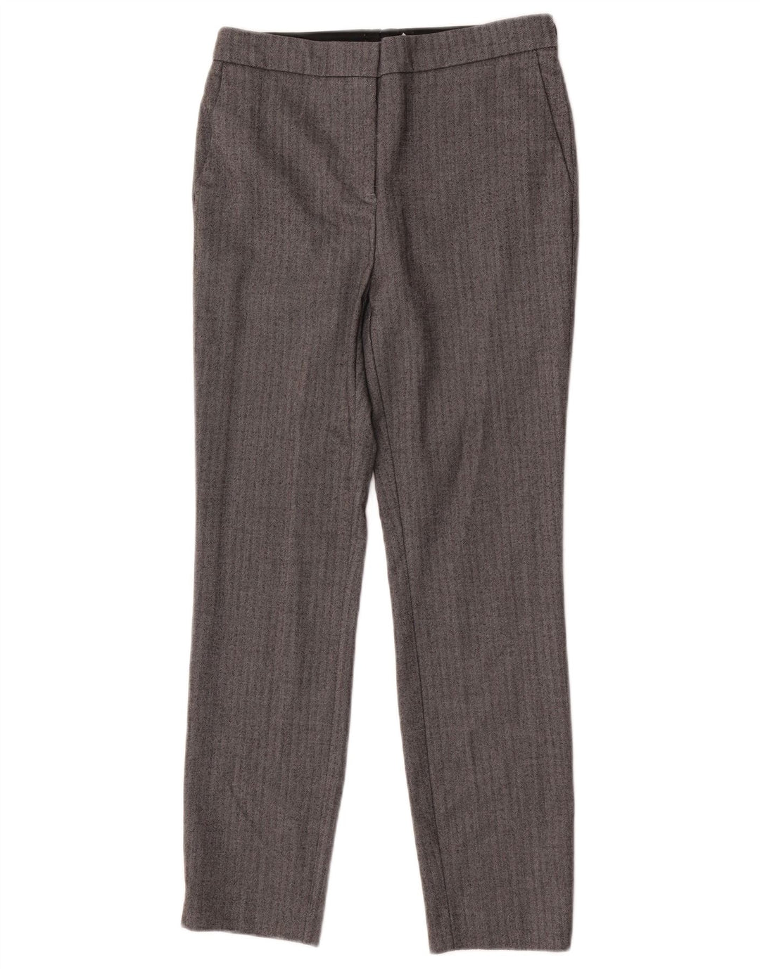 Zara Γυναικείο Slim Suit Παντελόνι Μικρό W26 L26 Γκρι Ψαροκόκκαλο