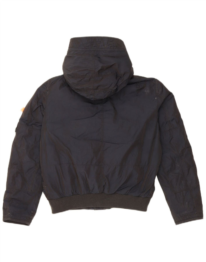 Parajumpers Boys Hooded Jacket 11-12 Years Small Navy Blue Polyester