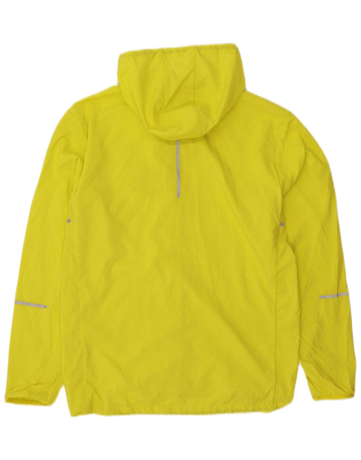 New Balance Ανδρικό μπουφάν βροχής με κουκούλα UK 38 Medium Yellow Polyester