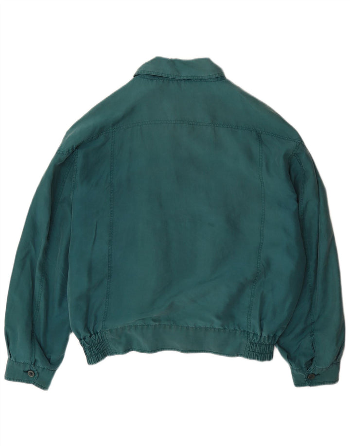Raybest Ανδρικό Bomber Jacket UK 40 Large Blue Silk