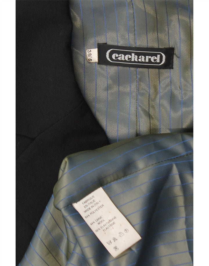 Cacharel Γυναικείο Μπουφάν Blazer με διπλό στήθος IT 38 XS Μαύρο Πολυεστέρας