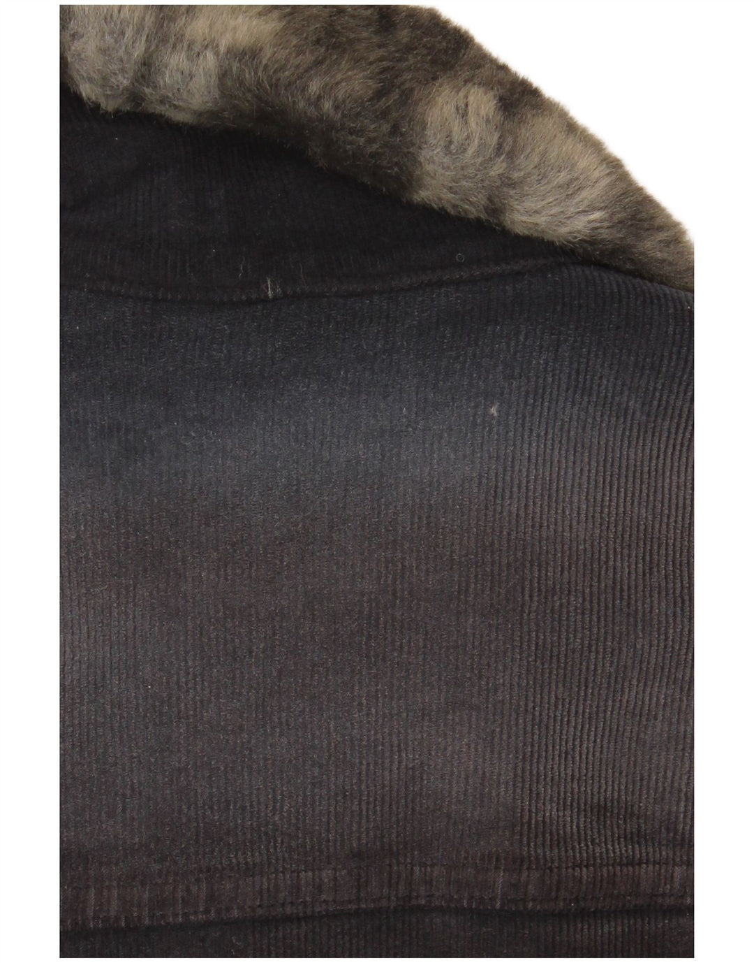 Liu Jo Γυναικείο κοτλέ μπουφάν UK 14 Medium Grey Cotton