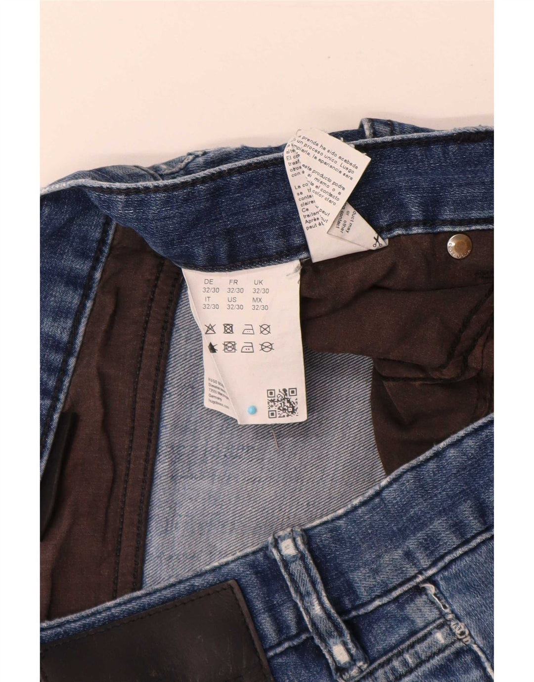 Ανδρικό τζιν ίσιο Hugo Boss W32 L30 Μπλε βαμβακερό