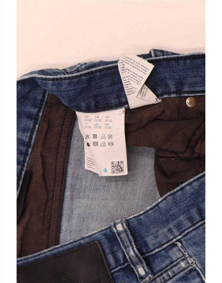 Ανδρικό τζιν ίσιο Hugo Boss W32 L30 Μπλε βαμβακερό