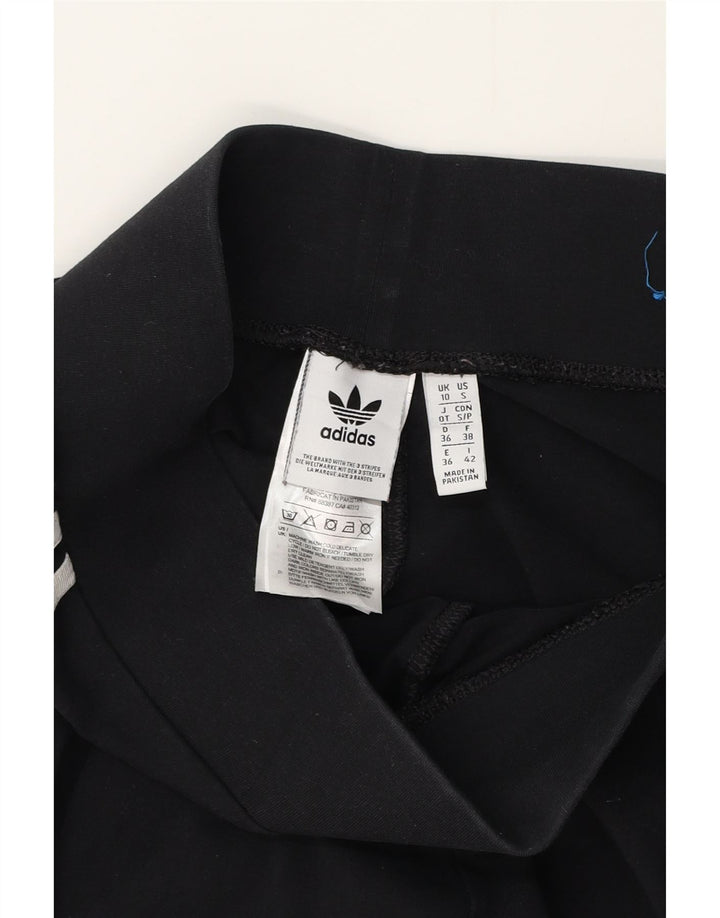 Γυναικείο κολάν Adidas UK 10 Small μαύρο βαμβακερό