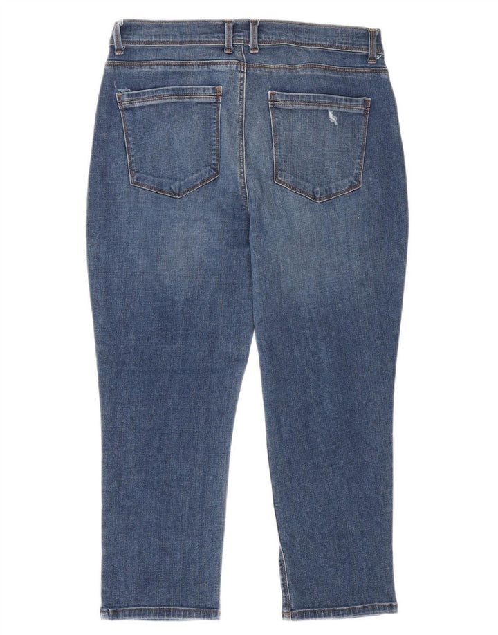 Lee Womens Capri Jeans US 10 Large W30 L23 Blue Cotton
