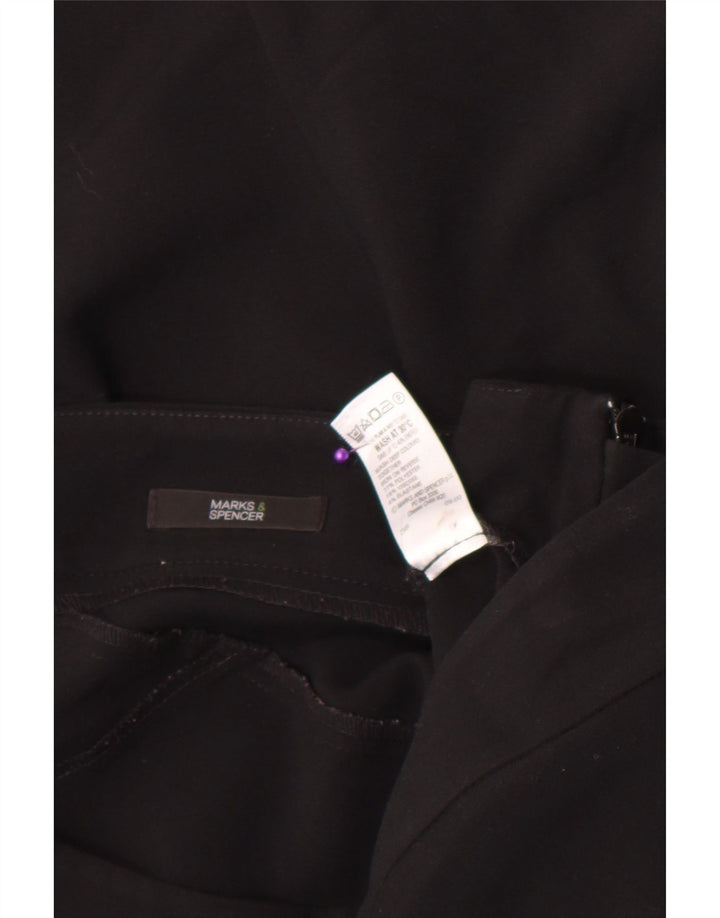 Marks & Spencer Γυναικεία Τρομπέτα Φούστα UK 14 Large W32 Μαύρο Πολυεστέρας