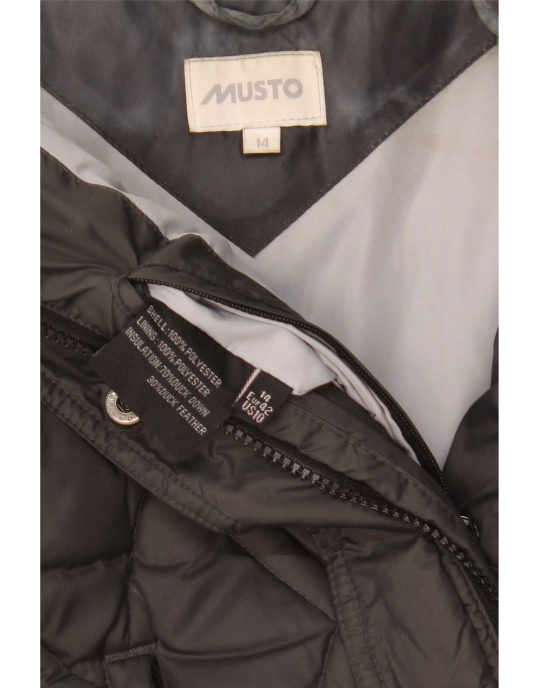 Musto γυναικείο padded Gilet UK 14 Large Μαύρος Πολυεστέρας