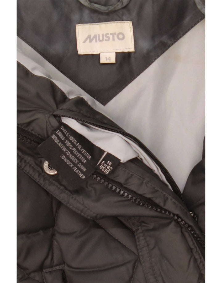 Musto γυναικείο padded Gilet UK 14 Large Μαύρος Πολυεστέρας