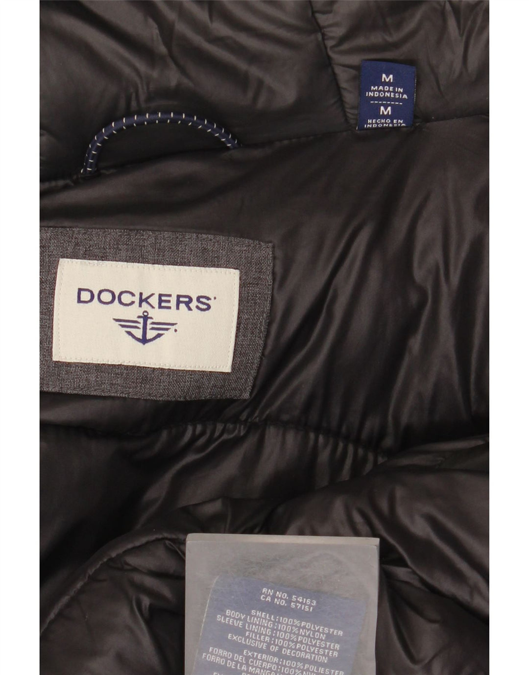 Dockers Ανδρικό παλτό με κουκούλα με επένδυση UK 38 Medium Grey Polyester