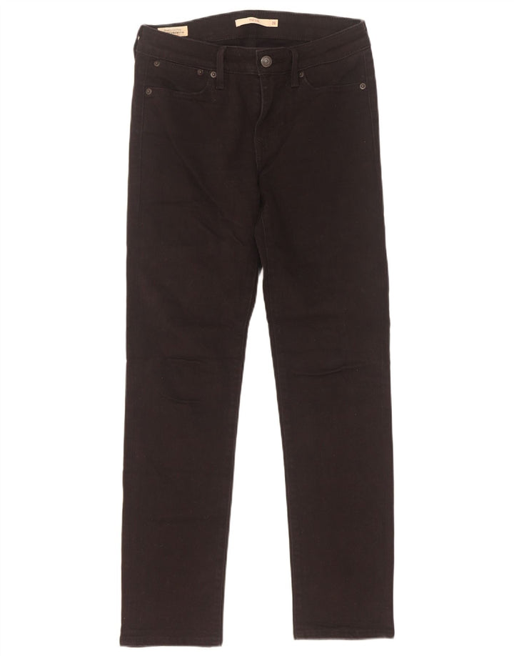 Levi's Womens 712 Slim Jeans W26 L30 Μαύρο Βαμβακερό