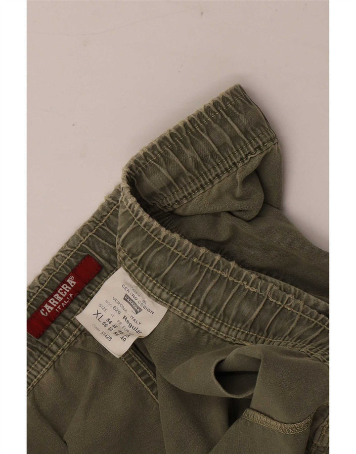 Carrera Ανδρικό σορτς Chino Regular XL W38 Χακί βαμβακερό