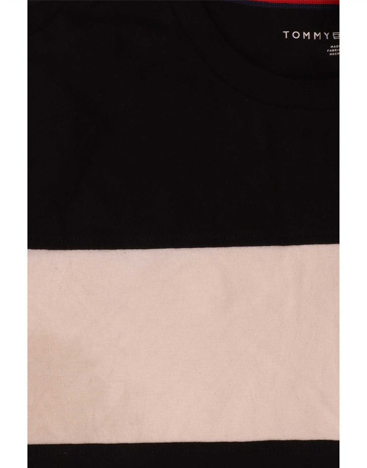 Ανδρικό T-Shirt Tommy Hilfiger Top Medium Black Colourblock Βαμβακερό