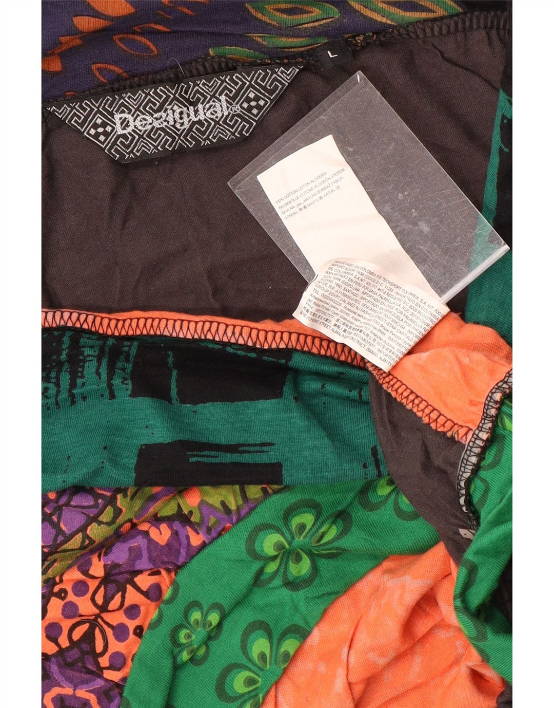 Desigual Γυναικεία Γραφική Φούστα Bubble Μεγάλη W32 Πολύχρωμη