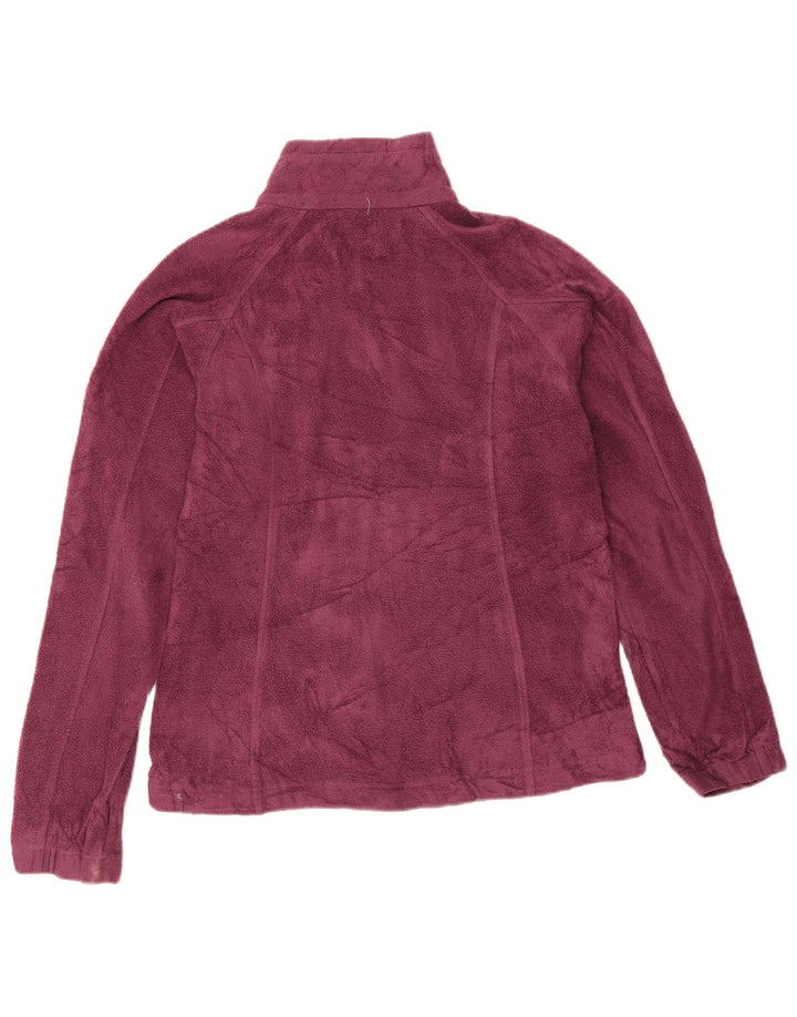 Columbia Γυναικείο Fleece Jacket UK 14 Medium Burgundy Polyester