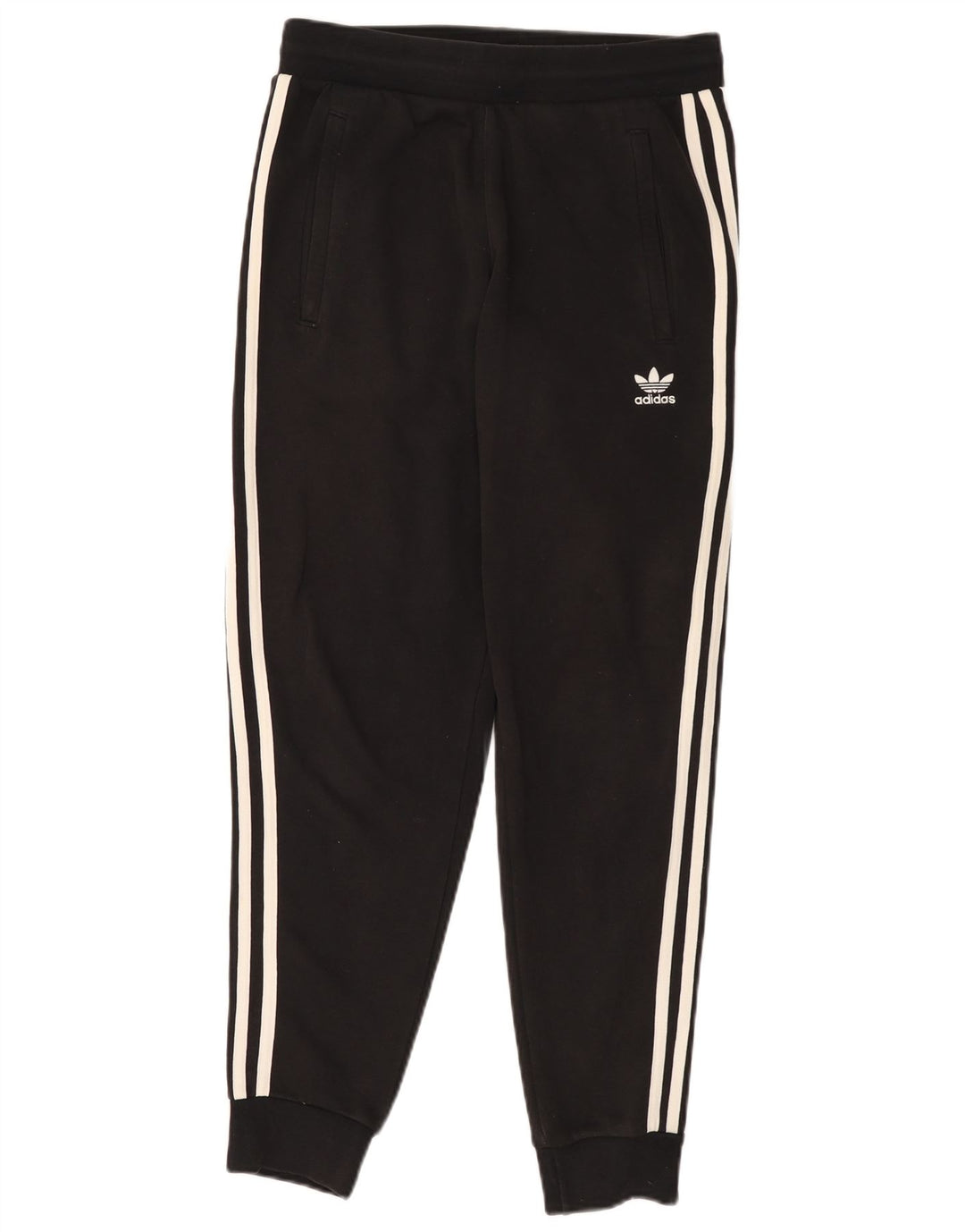 Γυναικεία αθλητική φόρμα ADIDAS Παντελόνι Joggers UK 14 Medium Black Cotton