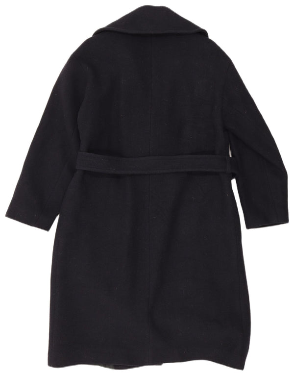 Zara Γυναικείο παλτό UK 6 XS Navy Blue Wool