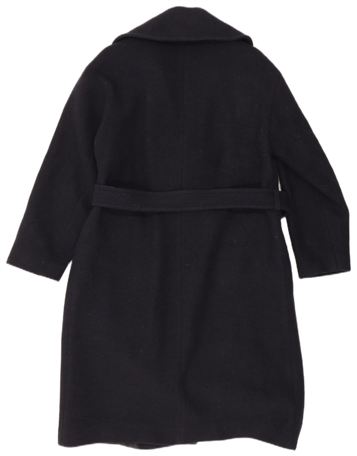 Zara Γυναικείο παλτό UK 6 XS Navy Blue Wool