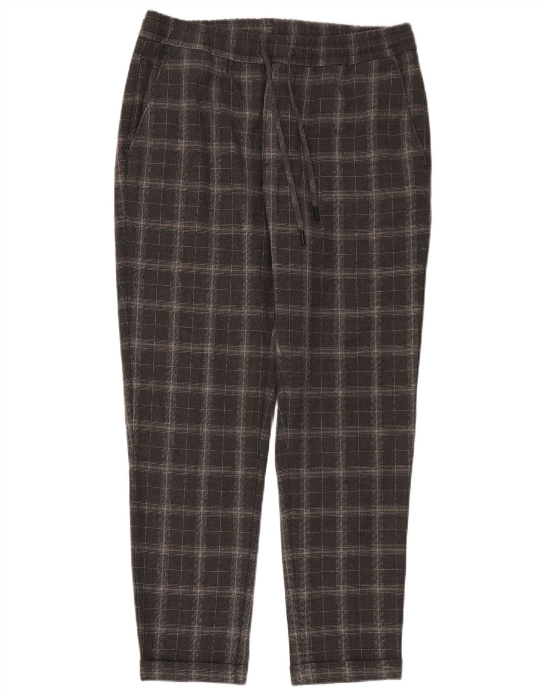 Zara Ανδρικό κωνικό παντελόνι Chino Medium W31 L30 Grey Check