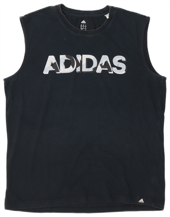 Ανδρικό γραφικό γιλέκο Adidas Top XL Μαύρο