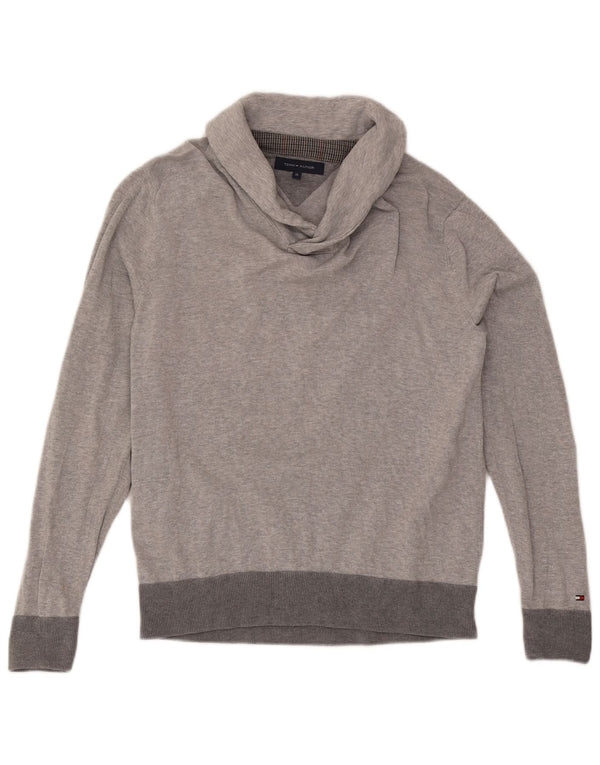 Tommy Hilfiger Boys Shawl Neck Jumper πουλόβερ 15-16 ετών XL Γκρι βαμβακερό