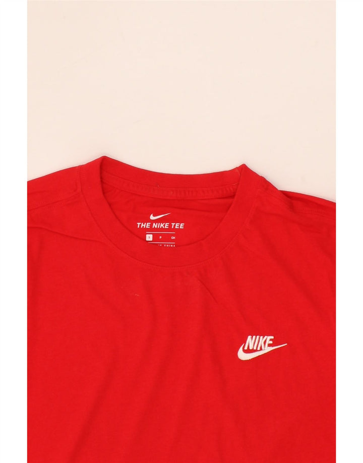 NIKE Mens T-Shirt Top Small Red Cotton Vintage Nike and Second-Hand Nike from Messina Hembry 