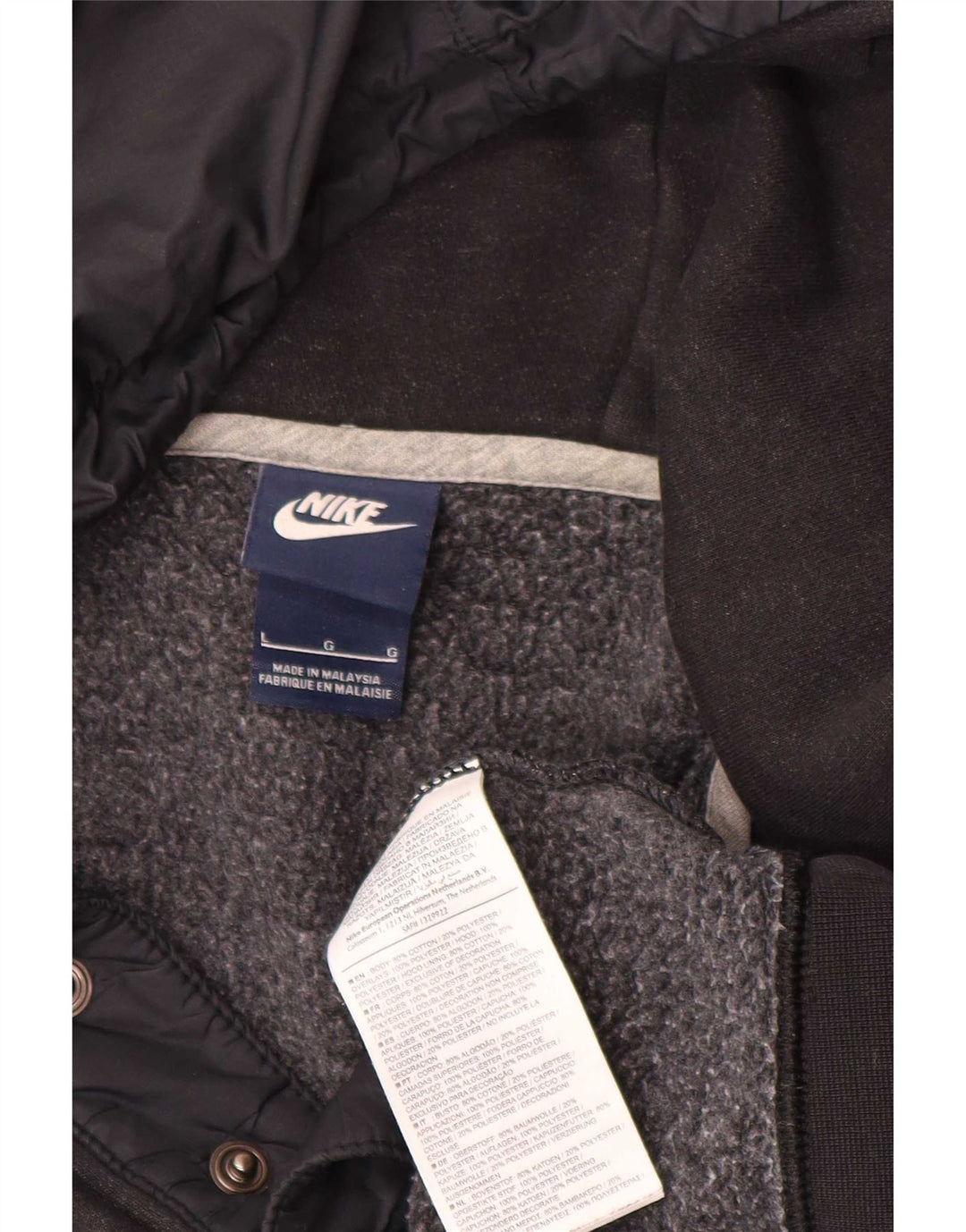 Ανδρικό φούτερ Nike, μεγάλο μαύρο βαμβακερό