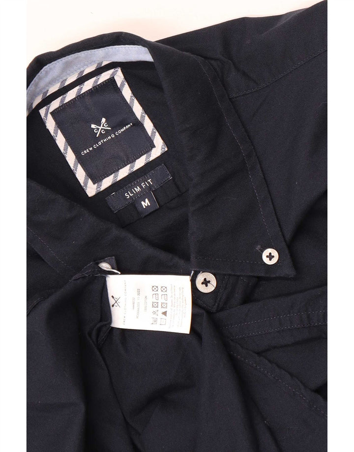 Ανδρικό πουκάμισο Crew Clothing Slim Fit, μεσαίο μπλε βαμβακερό