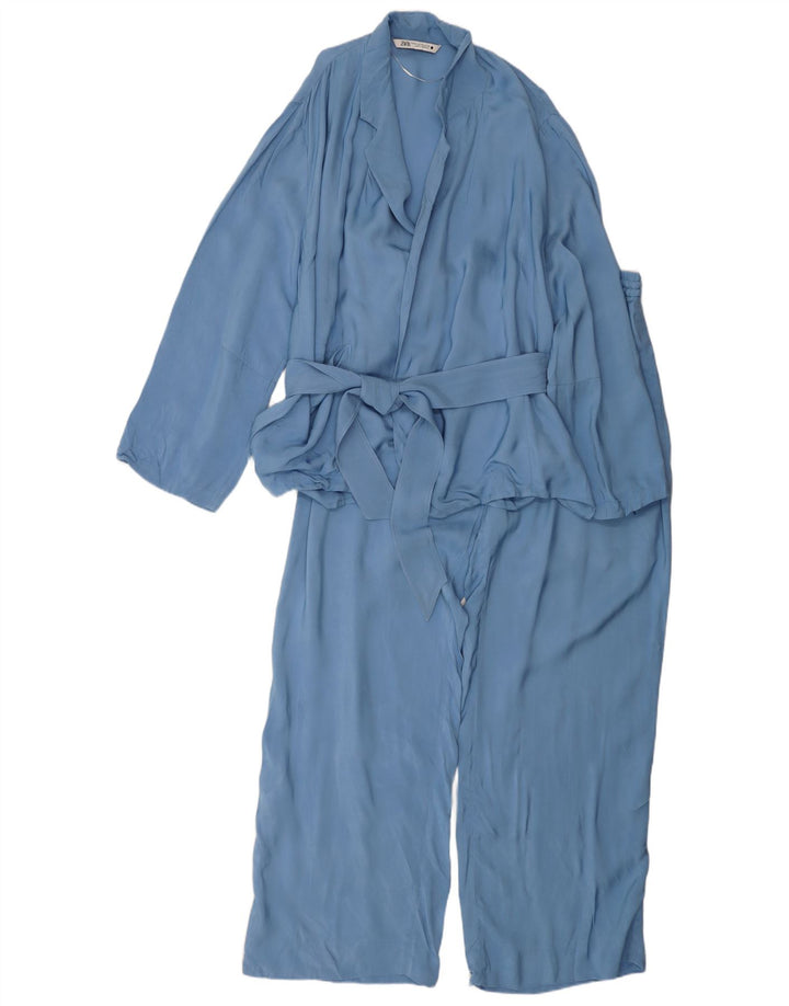 Zara Γυναικείο Σετ 2 τεμαχίων UK 20 2XL W40 L31 Μπλε βισκόζη